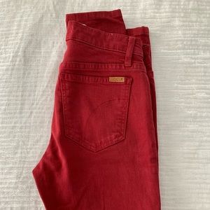 Joe’s Jeans “The skinny” 26 in Red